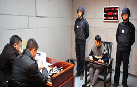 公安審訊場景圖